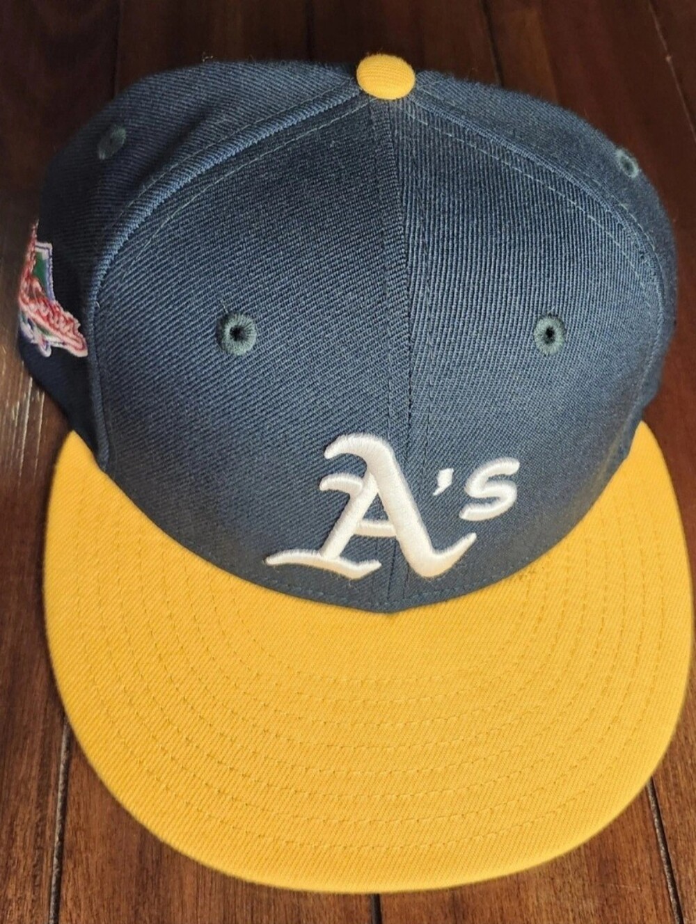 New Era Oakland Athletics A's‎ 1989 World Series Side Patch Fitted Hat Sz. 7 1/4